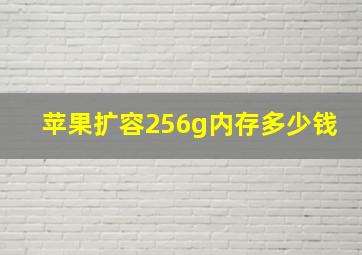 苹果扩容256g内存多少钱