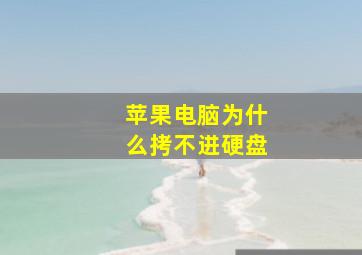 苹果电脑为什么拷不进硬盘