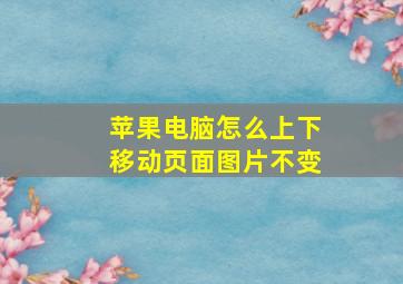 苹果电脑怎么上下移动页面图片不变