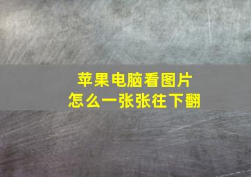 苹果电脑看图片怎么一张张往下翻