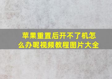 苹果重置后开不了机怎么办呢视频教程图片大全