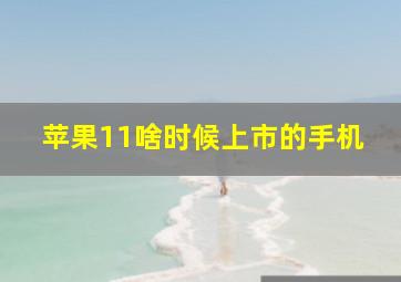 苹果11啥时候上市的手机