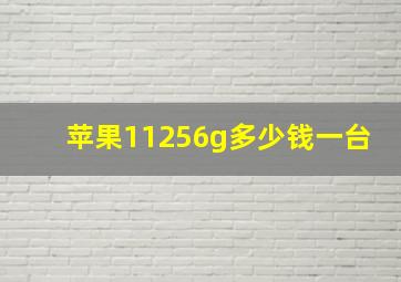 苹果11256g多少钱一台