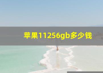 苹果11256gb多少钱