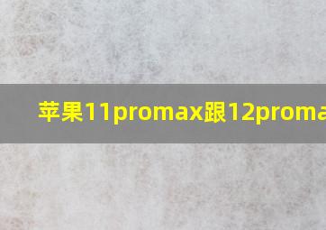 苹果11promax跟12promax电池