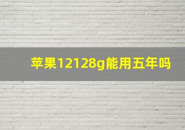 苹果12128g能用五年吗