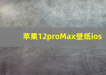 苹果12proMax壁纸ios