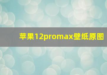 苹果12promax壁纸原图