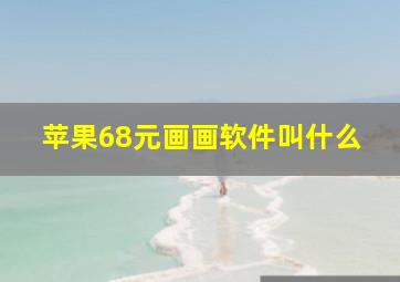 苹果68元画画软件叫什么