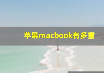 苹果macbook有多重