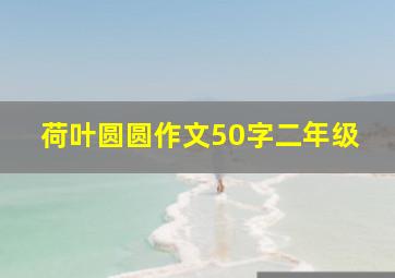 荷叶圆圆作文50字二年级