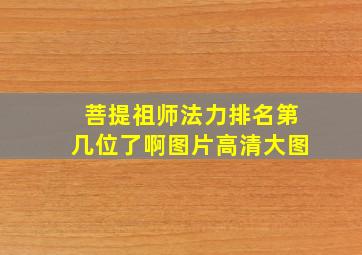 菩提祖师法力排名第几位了啊图片高清大图