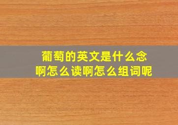 葡萄的英文是什么念啊怎么读啊怎么组词呢