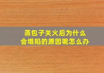 蒸包子关火后为什么会塌陷的原因呢怎么办