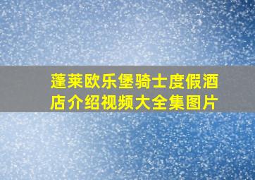 蓬莱欧乐堡骑士度假酒店介绍视频大全集图片