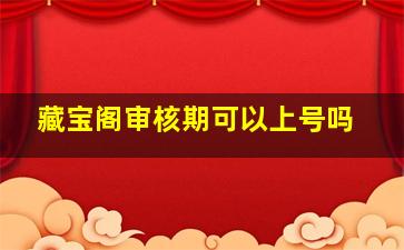 藏宝阁审核期可以上号吗