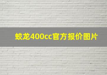 蛟龙400cc官方报价图片