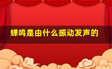 蝉鸣是由什么振动发声的