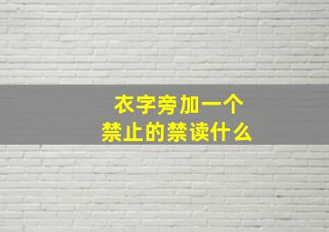 衣字旁加一个禁止的禁读什么