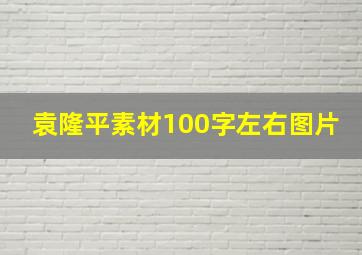 袁隆平素材100字左右图片