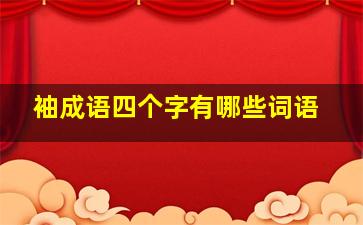 袖成语四个字有哪些词语