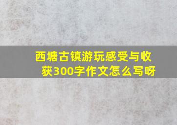 西塘古镇游玩感受与收获300字作文怎么写呀