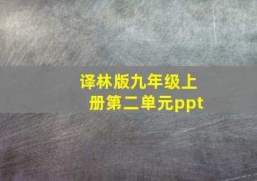 译林版九年级上册第二单元ppt