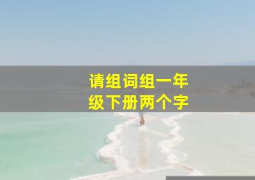 请组词组一年级下册两个字