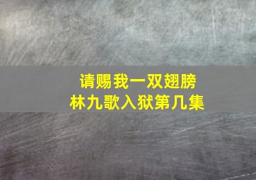 请赐我一双翅膀林九歌入狱第几集