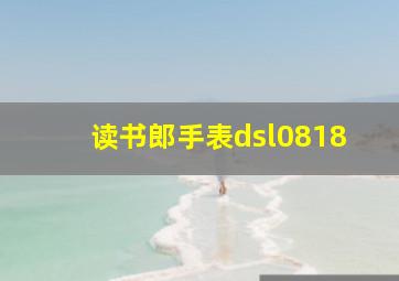 读书郎手表dsl0818