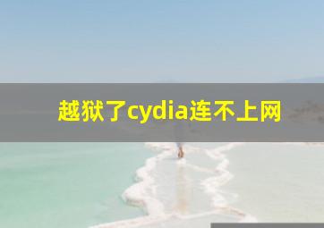 越狱了cydia连不上网