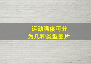 运动强度可分为几种类型图片