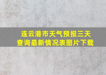 连云港市天气预报三天查询最新情况表图片下载