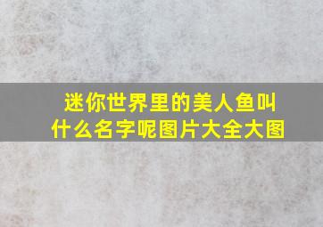 迷你世界里的美人鱼叫什么名字呢图片大全大图