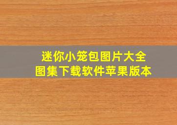 迷你小笼包图片大全图集下载软件苹果版本