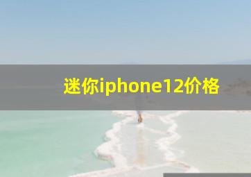 迷你iphone12价格