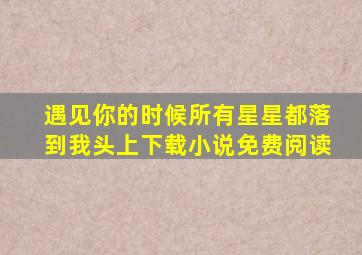 遇见你的时候所有星星都落到我头上下载小说免费阅读