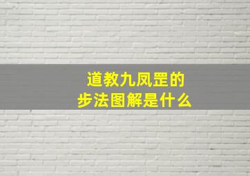 道教九凤罡的步法图解是什么