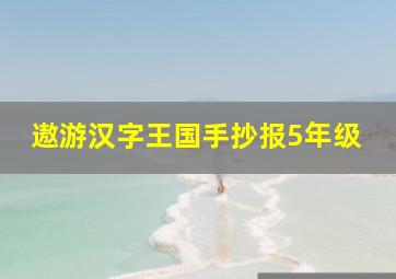 遨游汉字王国手抄报5年级