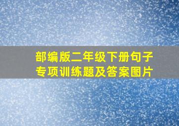 部编版二年级下册句子专项训练题及答案图片