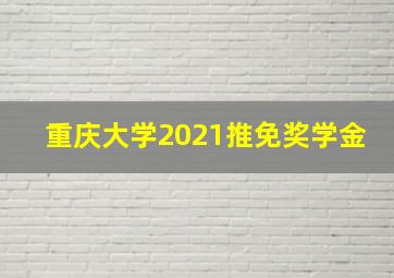 重庆大学2021推免奖学金