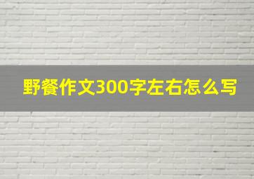 野餐作文300字左右怎么写