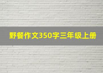 野餐作文350字三年级上册