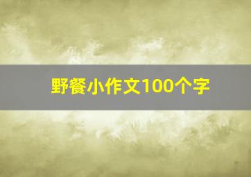 野餐小作文100个字