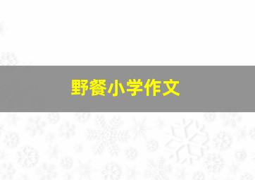 野餐小学作文