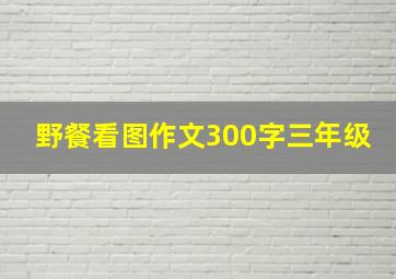 野餐看图作文300字三年级