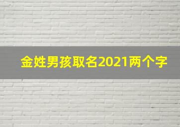 金姓男孩取名2021两个字