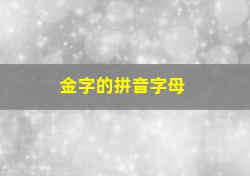 金字的拼音字母