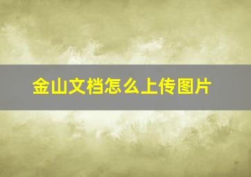 金山文档怎么上传图片