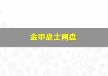 金甲战士网盘